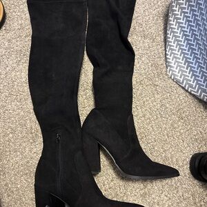 Steve Madden Black Over-the-Knee Boots